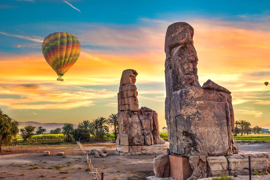 Luxor day trip with hot air balloon ride