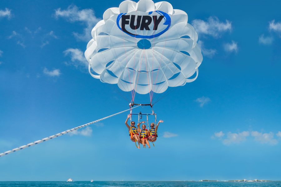 Parasailing for two people